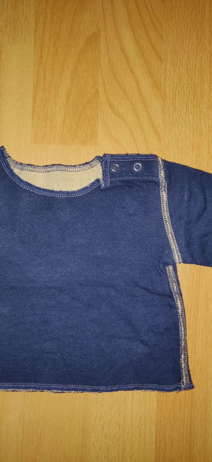 Tee-shirt manches longues petit bateau 3 mois - photo numéro 2
