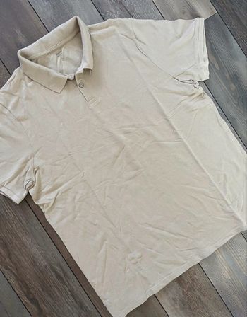 Polo manches courtes beige 