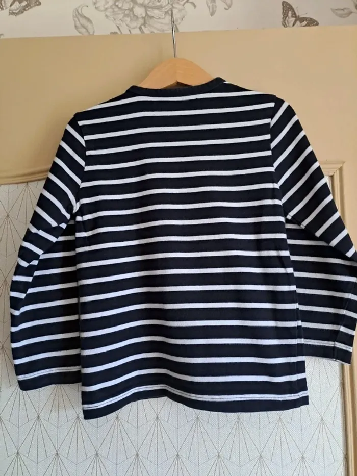 T-shirt garçon 5 ans ML terre de marins doux 1 micro tache cachée bras prix mini - photo numéro 3