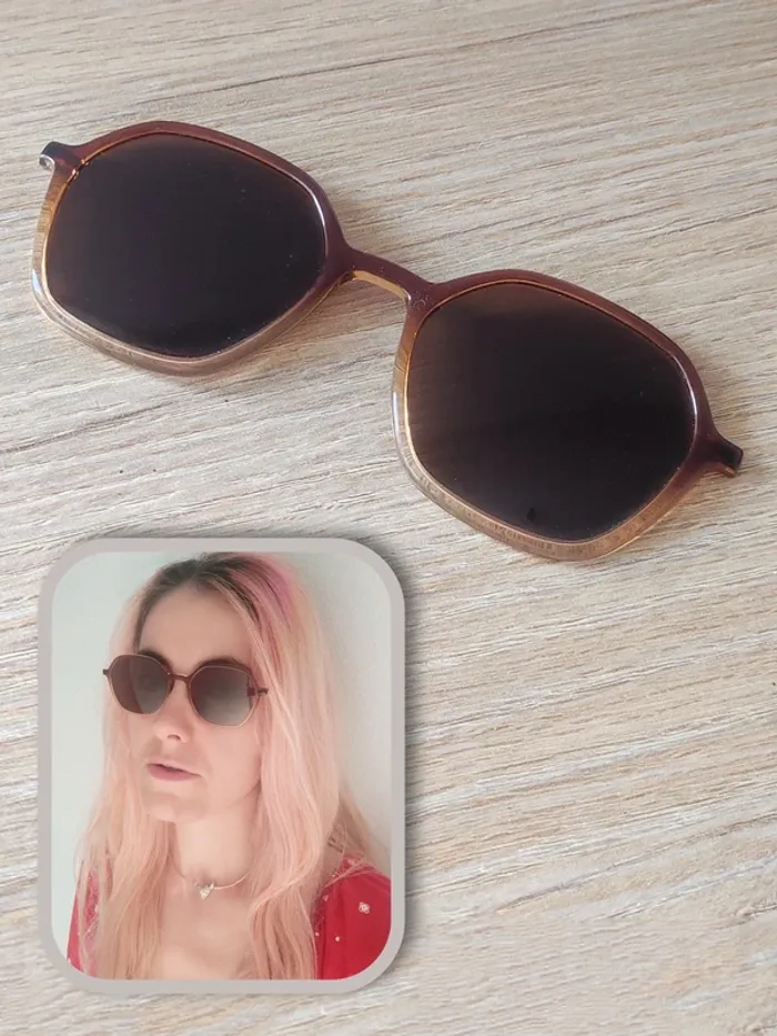 Lunette de soleil magnétique ambré / Adulte