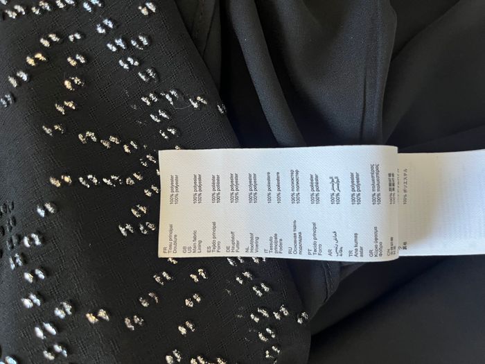 🌟 Robe noire à étoiles en strass – Claudie Pierlot – Taille 36 (Neuve avec étiquette) 🌟 - photo numéro 7