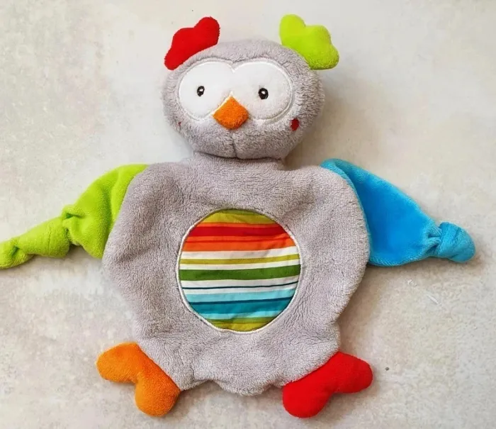 Doudou plat Hibou - Baby Club