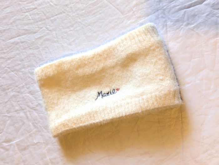 Lot Bonnet Large Bandeau Disney Blancs Chaud Pompon Tête Chat Marie Accessoires Petits Enfants Bébés - photo numéro 6