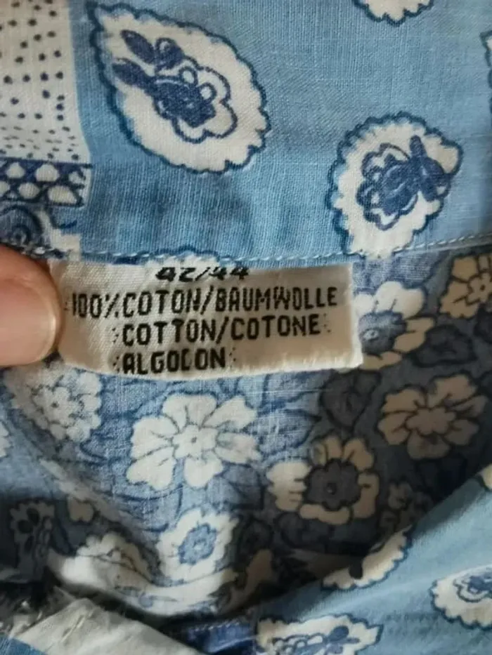 Chemise patchwork bleue - photo numéro 6