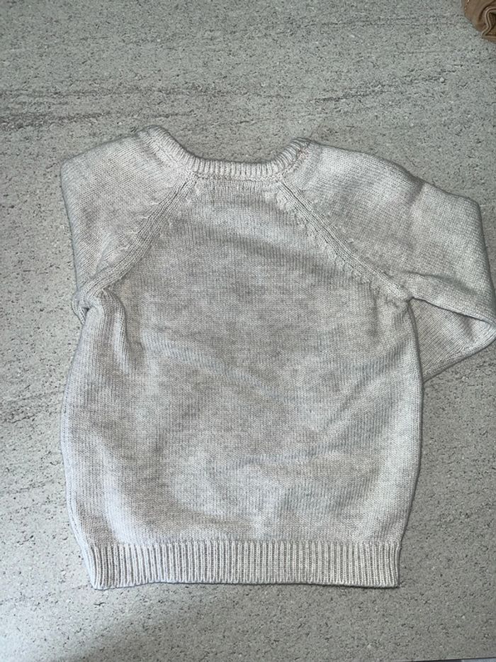 Pull gris/beige - photo numéro 3