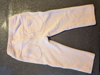 Pantalon Benetton velours rose pâle