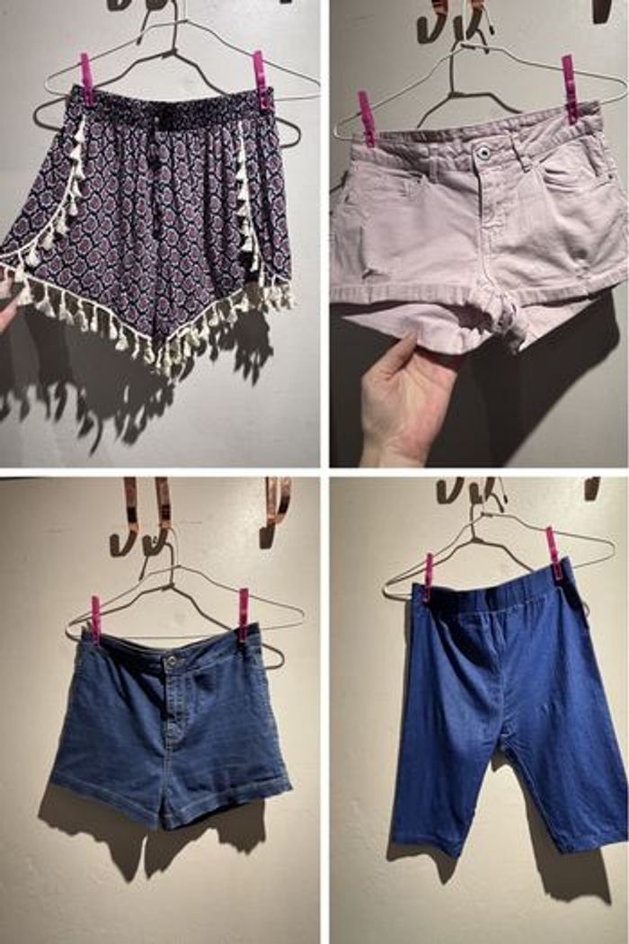 🌸 Lot de 4 shorts taille XS