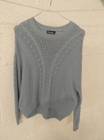 Pull bleu clair femme