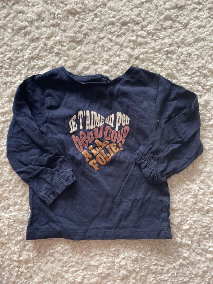 Lot de 4 t-shirts fille 18 mois - photo numéro 2