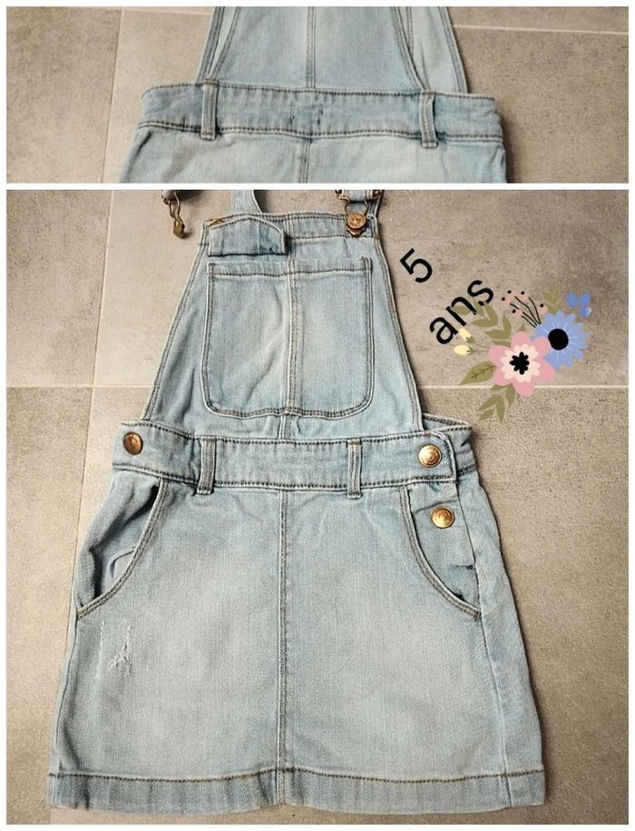 5 ans kiabi robe salopette en jean toutes saisons /Excellent état - photo numéro 2