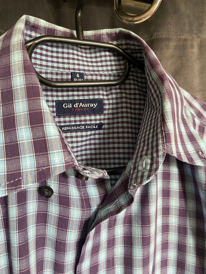 Chemise à manches longues à carreaux - photo numéro 2