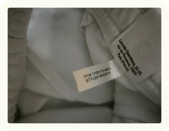 Pantalon jogging survêtement blanc homme Lacoste Taille M 38 - photo numéro 9