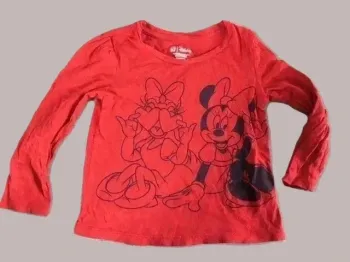 🎀 T-shirt Manches Longues Minnie – Fille 3 Ans – Parfait État