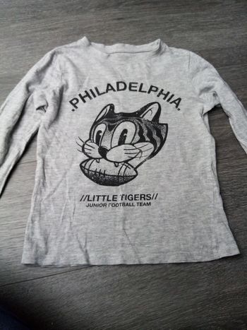 T shirt manche longue chat 6a