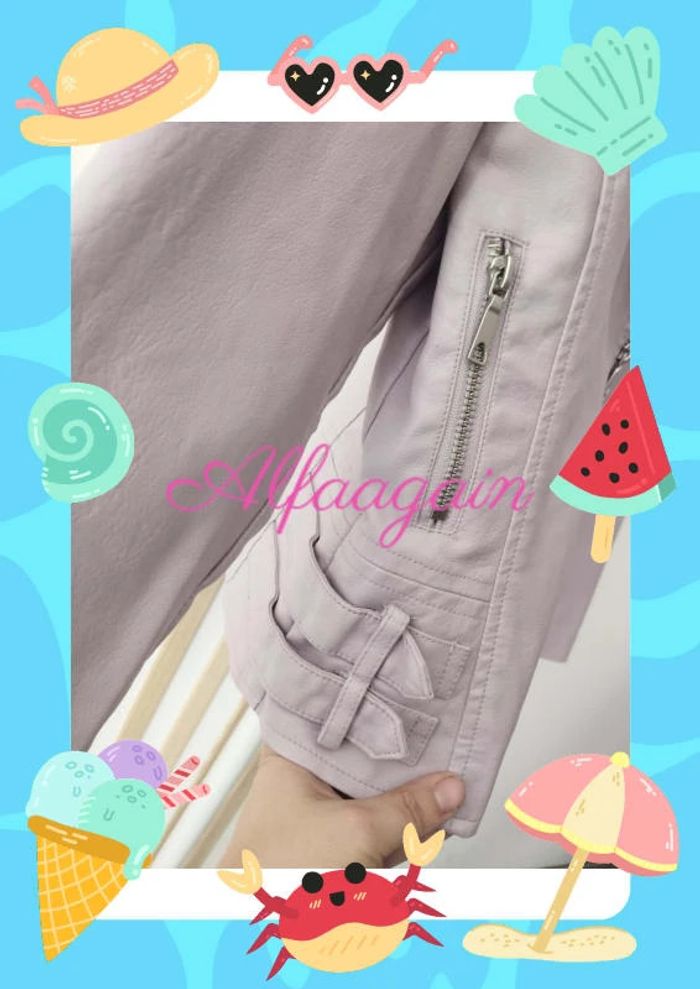Veste perfecto mauve next 8ans neuf - photo numéro 3
