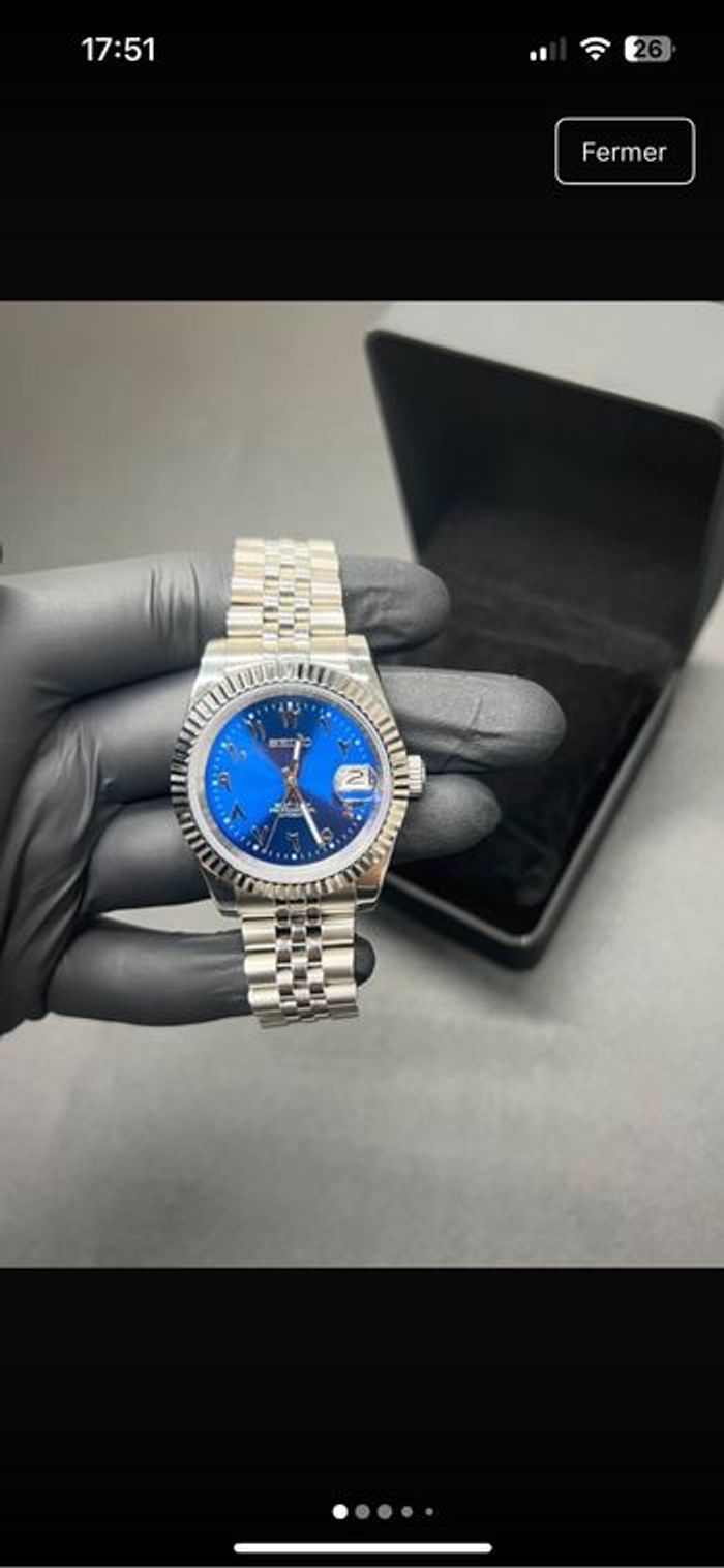 Seiko mod arabic dial bleu foncé - photo numéro 8