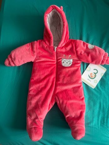 Combinaison rose - 3 mois