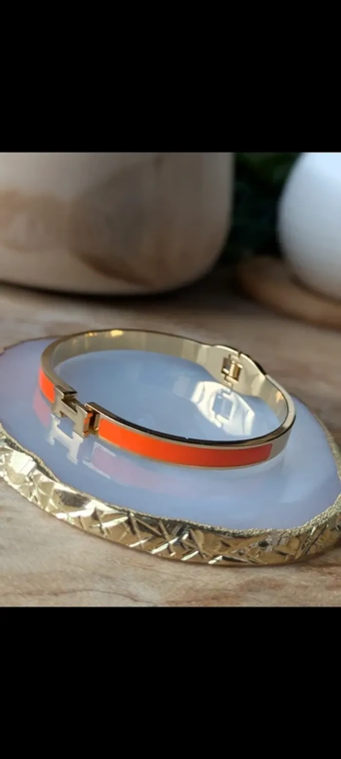 Bracelet tendance orange - photo numéro 2