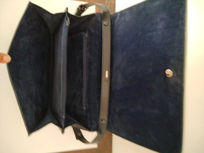 Pochette sac à main berma paris cuir peau de serpent - photo numéro 6