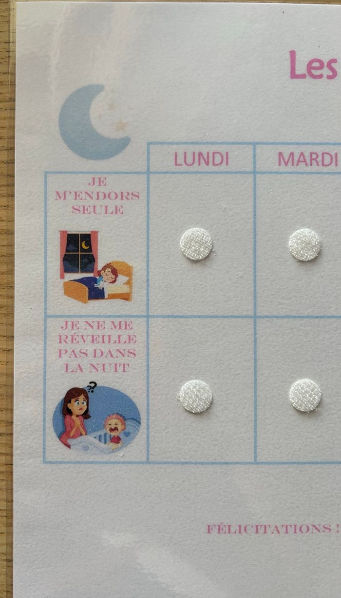 Tableau : Bien dormir avec récompense - photo numéro 2