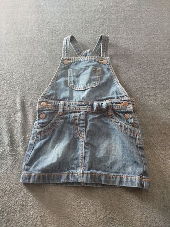 Robe salopette en jean Kiabi – Taille 12 mois (73-76 cm)

