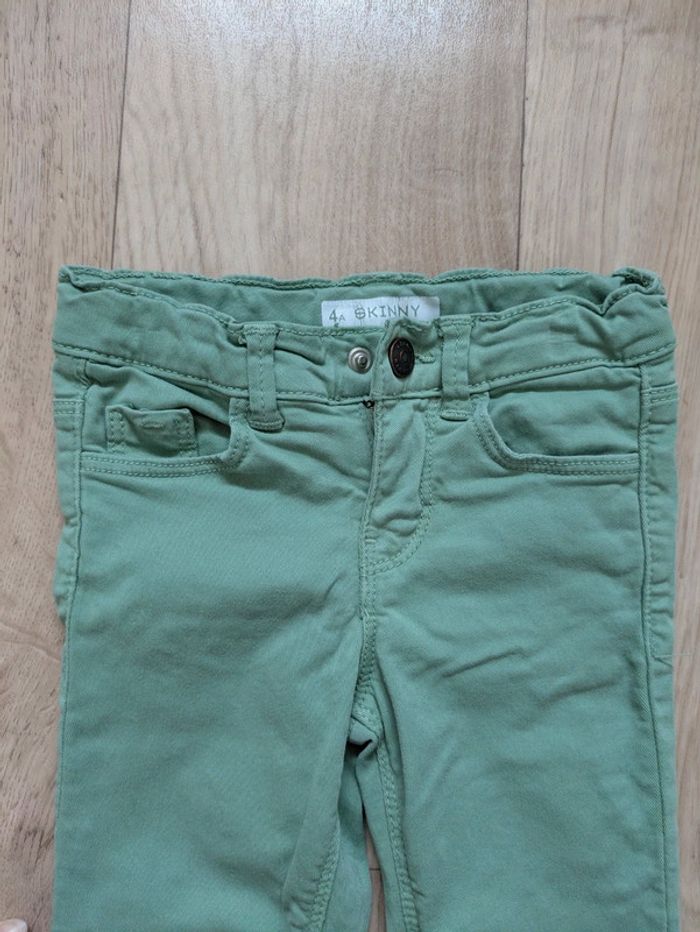 Jeans skinny vert Kiabi 4 ans - photo numéro 2