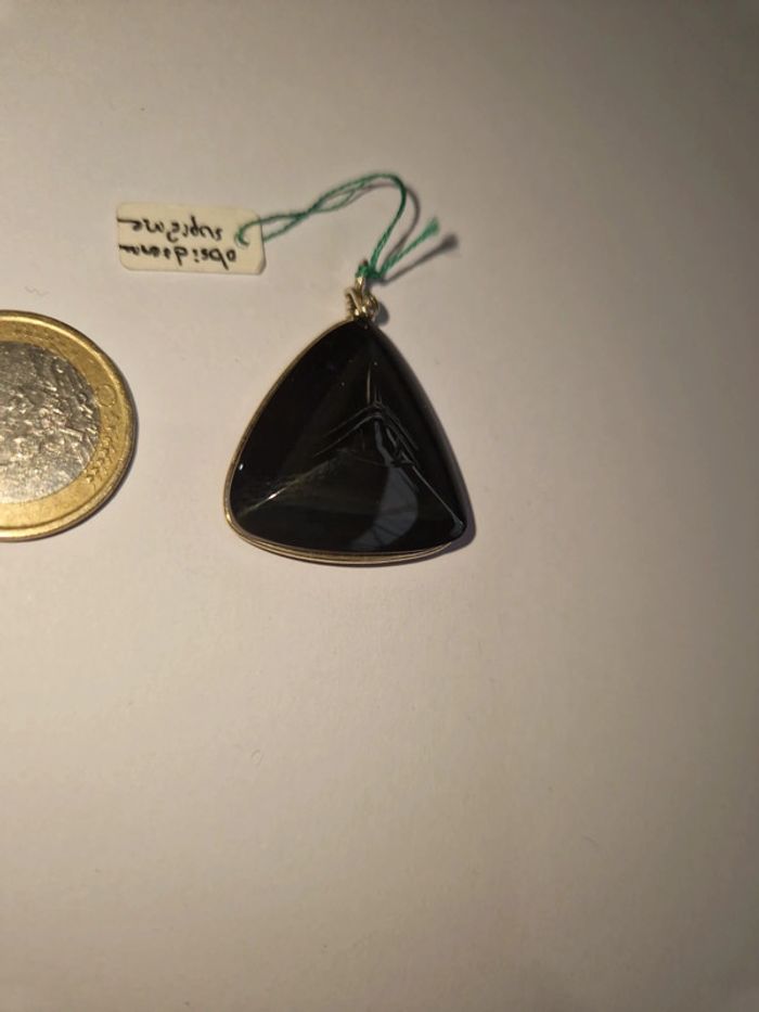 Pendentif obsidienne arc en ciel suprême oeil - photo numéro 4