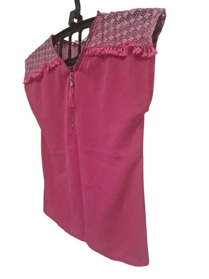 Blouse manches courtes fuchsia (10A) - photo numéro 3