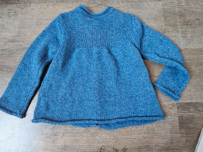 Gilet laine bleu cyrillus 6 ans - photo numéro 7