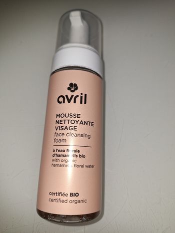 Mousse nettoyante visage bio AVRIL
