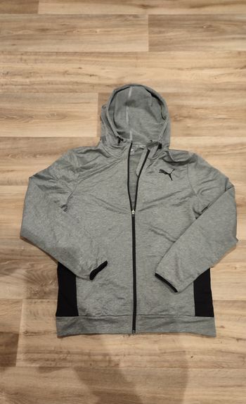 Veste capuche zip puma grise M