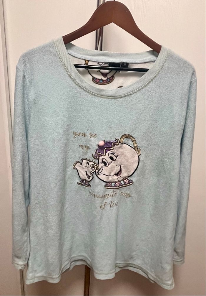 Haut de pyjama la belle et la bête - photo numéro 1