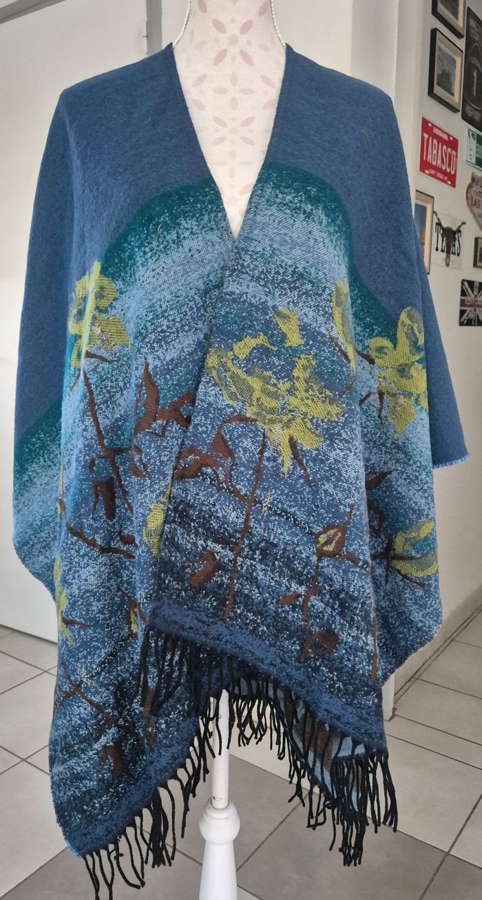 Poncho multicolore