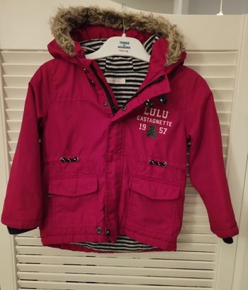 Manteau d'hiver rouge foncé Lulu