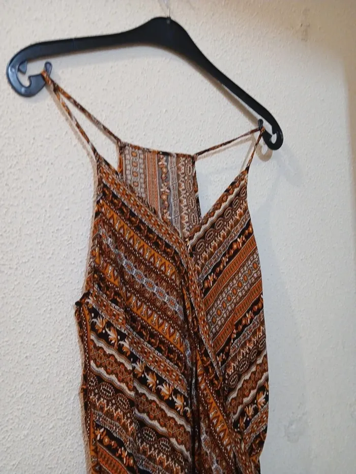 Haut a bretelles orange/marron " shein" taille m - photo numéro 2