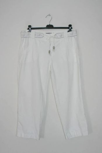 Pantacourt blanc Ici et Maintenant taille 44