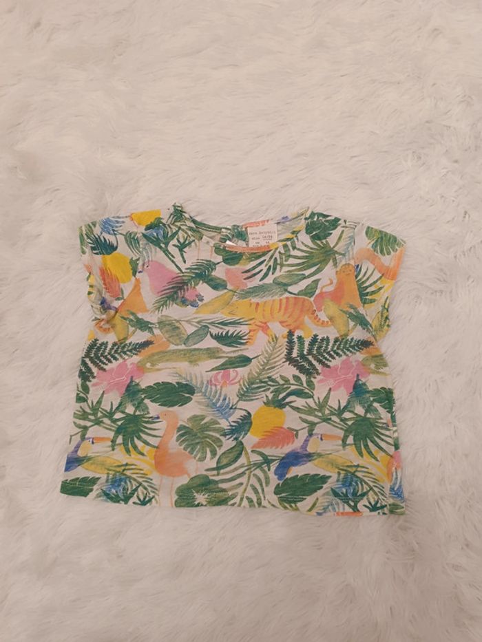 T-shirt jungle à manches courtes T. 18 - 24 mois Zara BabyGirl