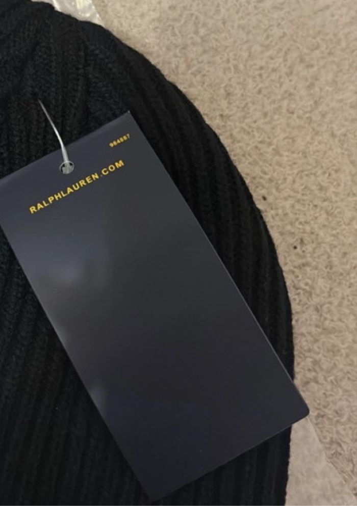 Bonnet Ralph Lauren Noir Neuf avec étiquette - photo numéro 6