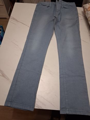 Pantalon droit bleu " t- 10 ans