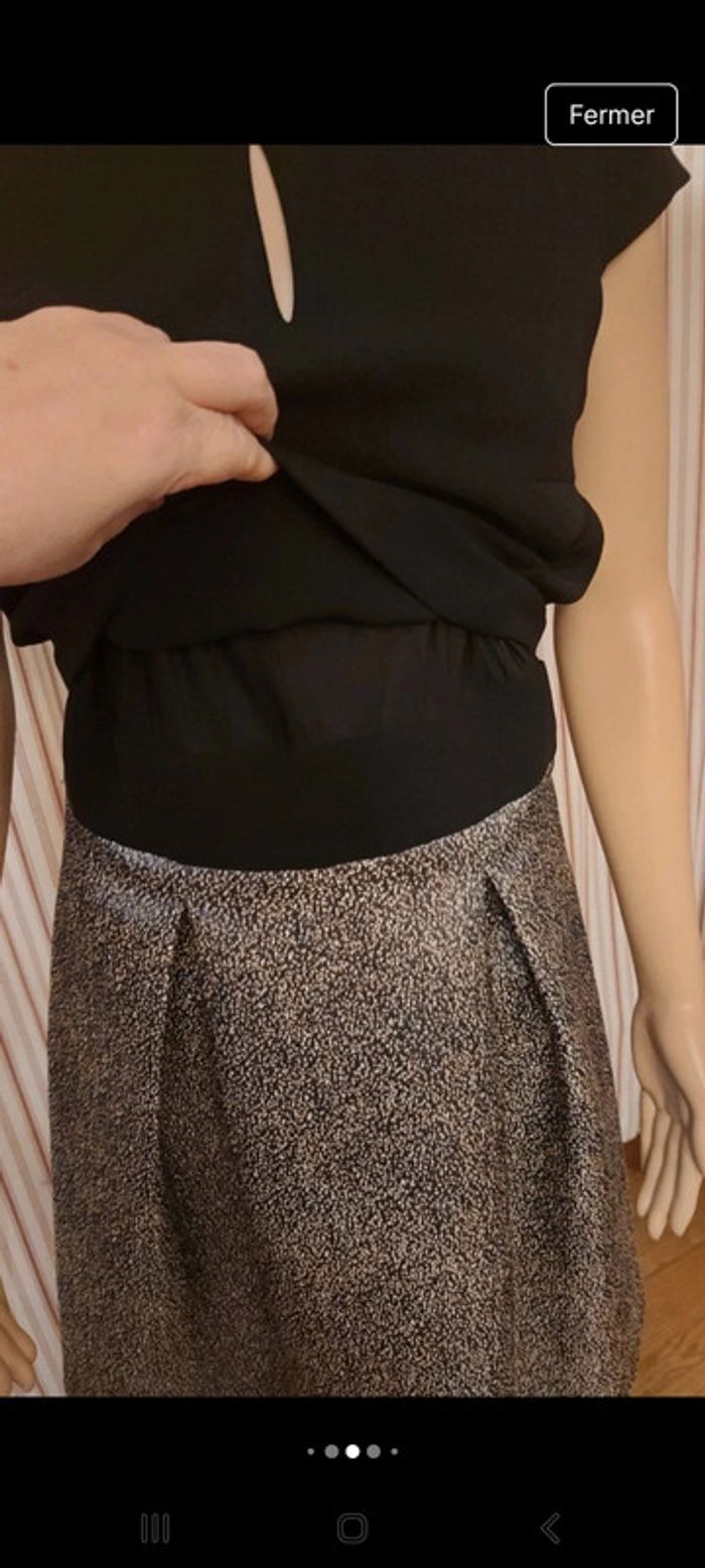 Robe chic noir argenté  Esprit fr 38 - photo numéro 3