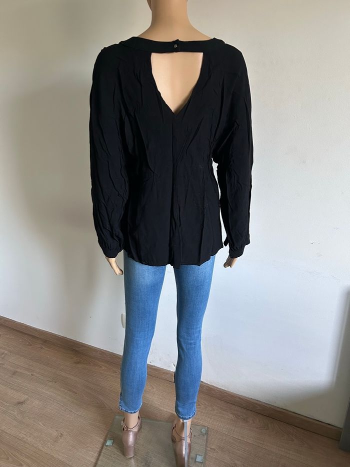 Blouse noire à manches longues An’ge taille 1 jamais portée - photo numéro 6