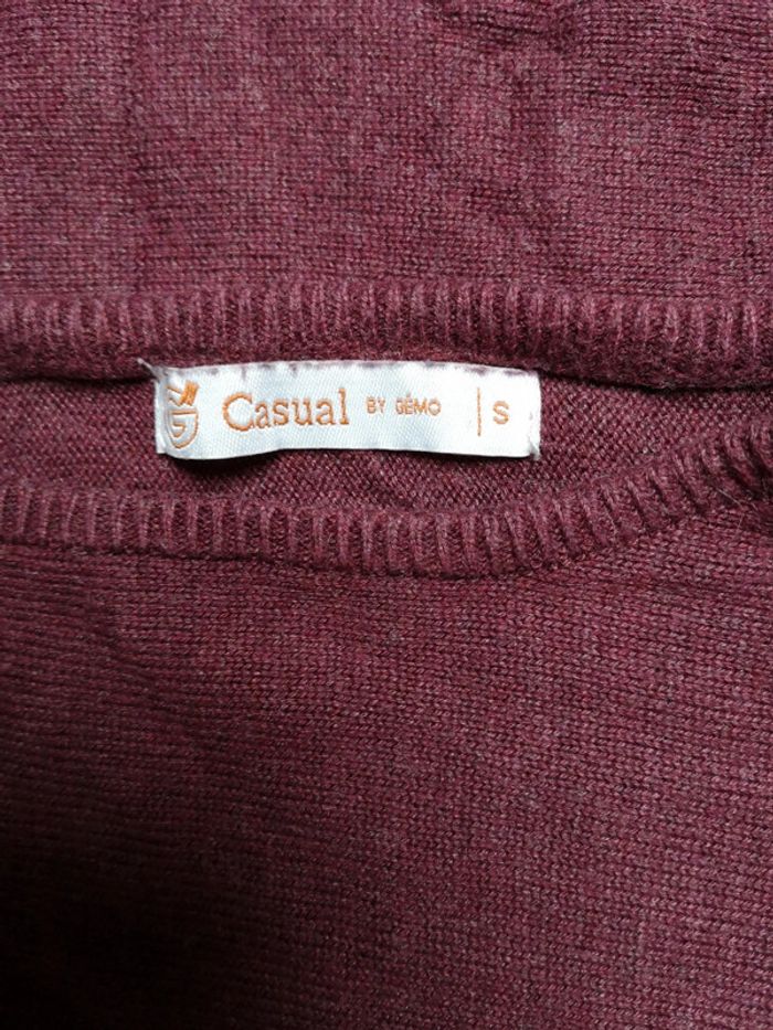 Pull bordeaux - photo numéro 2