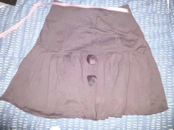jupe en laine grise plissé Kiabi taille 50 neuve