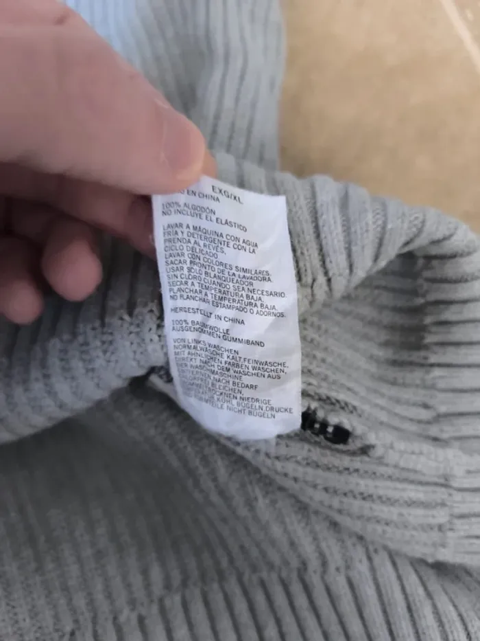 Magnifique pull col châle Nautica homme XL gris excellent état - photo numéro 9