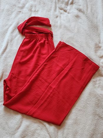 Pantalon à jambes larges / palazzo rouge TU 36/40