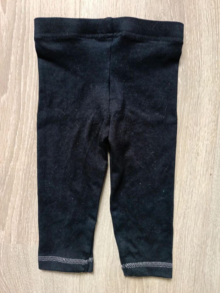 Legging mignon Orchestra noir Tour Eiffel fille 9 mois - photo numéro 4