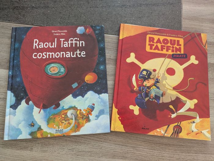 Lot de livres Raoul taffin cosmonaute et pirate