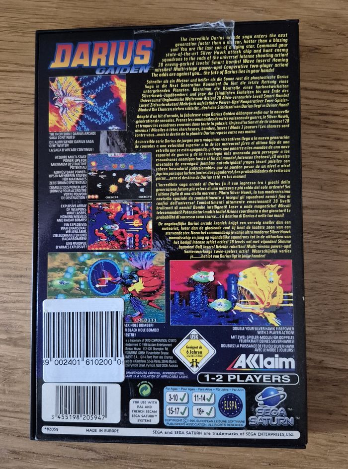 Jeu SEGA Saturn - Darius Gaiden - PAL Fr / Euro - Complet - photo numéro 2