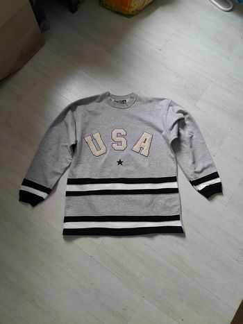 Sweat imprimé USA peau rouge fabrication France