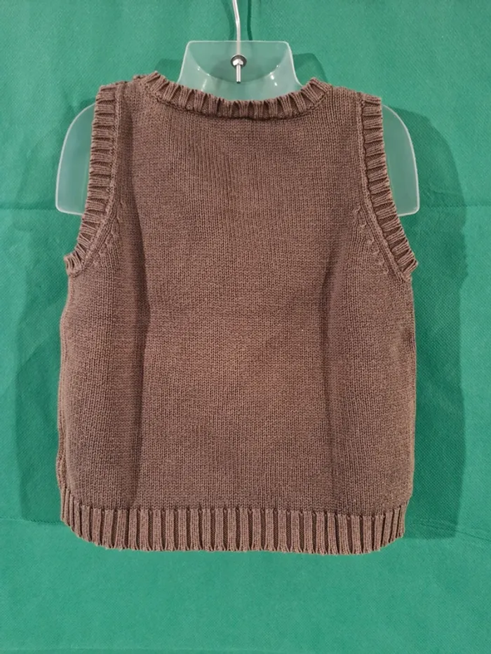 Gilet sans manches 18 mois marron Sans marque - photo numéro 2